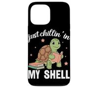 Carcasa para iPhone 13 Pro MAX Amante de los Libros Just Chillin In My Shell Turtle