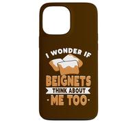 Carcasa para iPhone 13 Pro MAX Amante de Nueva Orleans Me pregunto si Beignets piensan en mí también