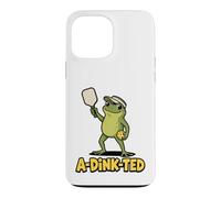 Carcasa para iPhone 13 Pro MAX Amante del Pickleball Dink A-Dink-Ted Funny Frog, Amante de los Deportes
