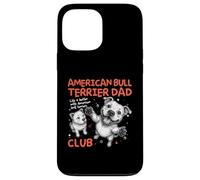 Carcasa para iPhone 13 Pro MAX American Bull Terrier Dad Club Dog Dad Men Día del Padre