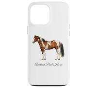 Carcasa para iPhone 13 Pro MAX American Paint Horse Hermosa Ecuestre
