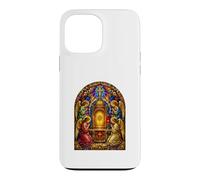 Carcasa para iPhone 13 Pro MAX Ángeles En Sagrado Tabernáculo Catedral Gótica Icono Arte Oración