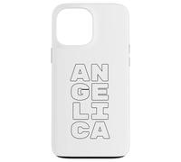 Carcasa para iPhone 13 Pro MAX Angelica Personalized Retro Girls Custom Angelica Name