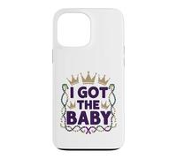 Carcasa para iPhone 13 Pro MAX Anuncio de Embarazo We Got The Baby Revela Mardi Gras