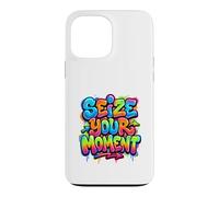 Carcasa para iPhone 13 Pro MAX Aprovecha tu Momento Retro Estética Vibrante