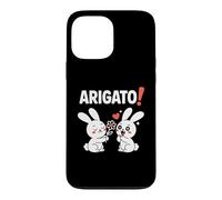 Carcasa para iPhone 13 Pro MAX Arigato! Funny Chibi Anime Bunny Kawaii Manga Comedia