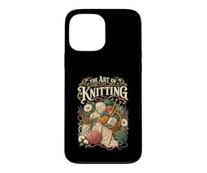 Carcasa para iPhone 13 Pro MAX Art of Knitting Fibra tejedora Divertida tejiendo