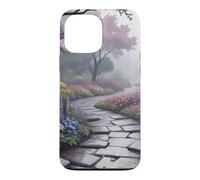 Carcasa para iPhone 13 Pro MAX Arte de Camino Floral del jardín Secreto japonés