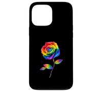 Carcasa para iPhone 13 Pro MAX Arte Floral botánico Pride Rose Rainbow