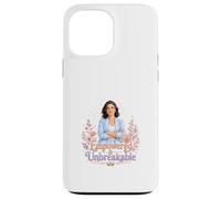 Carcasa para iPhone 13 Pro MAX Arte Floral de Fuerza de Mujer irrompible empoderada