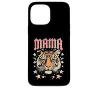Carcasa para iPhone 13 Pro MAX Arte gráfico de Mama Tiger Face Rebel Mom Wild Animal