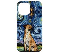 Carcasa para iPhone 13 Pro MAX Arte Nocturno Estrellado Black Mouth Cur - Regalo para los Amantes de los Perros