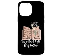 Carcasa para iPhone 13 Pro MAX Así es como Lucho mis batallas - Biblia Jesus Cross Christian