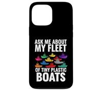Carcasa para iPhone 13 Pro MAX Ask Me About My Fleet of Tiny Plastic Boats 3D Printing Fun