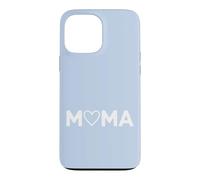 Carcasa para iPhone 13 Pro MAX Azul - Mama Heart Lettering Minimalista Motherhood Love