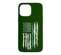 Carcasa para iPhone 13 Pro MAX Back The Green Thin Green Line American Flag Border Patrol