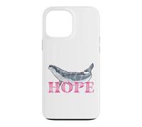 Carcasa para iPhone 13 Pro MAX Ballena jorobada Hope Line Art - Diseño detallado de Ballena