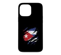 Carcasa para iPhone 13 Pro MAX Bandera Cubana Diseño Rasgado Patriotismo