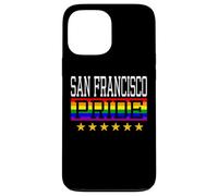 Carcasa para iPhone 13 Pro MAX Bandera de Arco Iris LGBT de San Francisco Pride Gay Lesbianas Queer