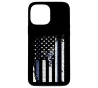 Carcasa para iPhone 13 Pro MAX Bandera de Israel Envejecido, Encima, Bandera Americana
