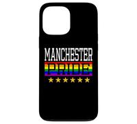 Carcasa para iPhone 13 Pro MAX Bandera del Arco Iris LGBT de Manchester Pride Gay Lesbianas Queer