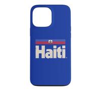 Carcasa para iPhone 13 Pro MAX Bandera Retro de Haití Azul del Caribe Haitiano Ayiti