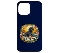 Carcasa para iPhone 13 Pro MAX Barbet Perro de Agua Perro Surfing Playa Puesta de Sol Vacaciones