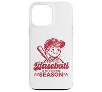 Carcasa para iPhone 13 Pro MAX Baseball Is My Favorite Season - Camiseta Deportiva Divertida para Jugador Retro