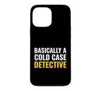 Carcasa para iPhone 13 Pro MAX Básicamente un Detective de Casos fríos Escuchador de Podcast True Crime