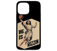 Carcasa para iPhone 13 Pro MAX Basketball Slam Dunk Jesús Memes Él ha resucitado Rizzin Jesús