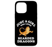 Carcasa para iPhone 13 Pro MAX Bearded Dragon Pet Lizard Reptile Animal Gift Black