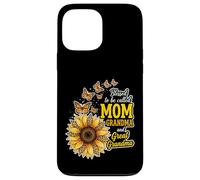 Carcasa para iPhone 13 Pro MAX Bendecidos de ser llamados Mamá y Abuela Sunflower Día de la Madre