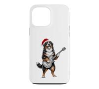 Carcasa para iPhone 13 Pro MAX Berner Santa Hat Guitarra Eléctrica Fiesta de Navidad