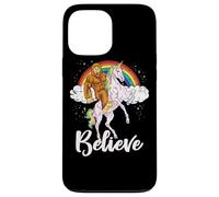Carcasa para iPhone 13 Pro MAX Bigfoot Montar Unicornio Believe Yeti Sasquatch Rainbow