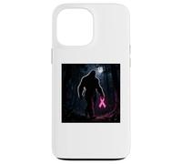 Carcasa para iPhone 13 Pro MAX Bigfoot Sasquatch Breast Cancer Awareness Pink Ribbon