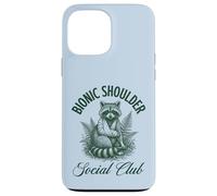 Carcasa para iPhone 13 Pro MAX Bionic Shoulder Social Club Raccoon Lesiones Recuperación Divertido