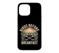 Carcasa para iPhone 13 Pro MAX Birds Before Breakfast Retro observación Aves prismáticos