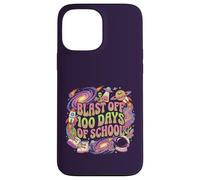 Carcasa para iPhone 13 Pro MAX Blast Off 100 Days of School Retro Space Boys Girls Teacher