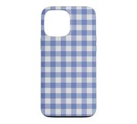 Carcasa para iPhone 13 Pro MAX Blueberry Blue Gingham Preppy Estética Femenina Moda De Moda