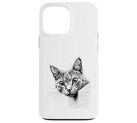 Carcasa para iPhone 13 Pro MAX Bonita Cara de Gato Curiosa para Todos los entusiastas de los Animales