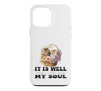 Carcasa para iPhone 13 Pro MAX Bonita Cesta Cristiana con Gatitos de It Is Well with My Soul