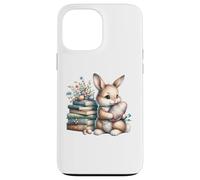 Carcasa para iPhone 13 Pro MAX Bookish Easter Bunny Reading Book Every Bunny Loves to Read