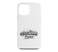 Carcasa para iPhone 13 Pro MAX Bosquejo de Paisaje Urbano del Puente de Carlos de Pr