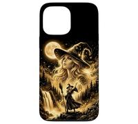 Carcasa para iPhone 13 Pro MAX Bruja Encantadora Luna Llena Bosque Lanzador de Hechizos