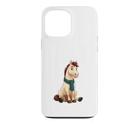 Carcasa para iPhone 13 Pro MAX Caballo Lector con Libro y Bufanda