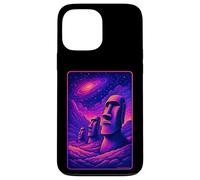 Carcasa para iPhone 13 Pro MAX Cabezas Moai Isla de Pascua - Arte de la Galaxia Alienígena Rapa NUI