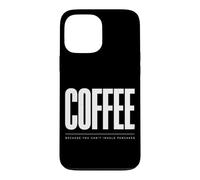 Carcasa para iPhone 13 Pro MAX Café Porque no Puedes inhalar panqueques Broma Divertida
