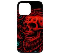Carcasa para iPhone 13 Pro MAX Calavera vikinga y Hacha