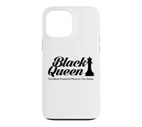 Carcasa para iPhone 13 Pro MAX Camiseta de ajedrez Black Queen The Most Powerful Piece