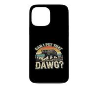 Carcasa para iPhone 13 Pro MAX Can I Pet DAT Dawg - Excursionista - Amante de los Animales - Meme de Oso Divertido